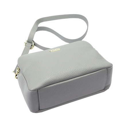 MiaMore torebka listonoszka skóra naturalna szary