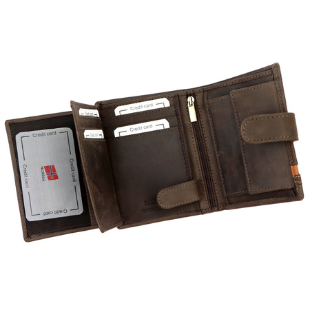 Portfel męski skórzany skóra naturalna Nordee 