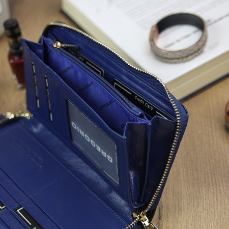 Portfel damski skórzany skóra naturalna Gregorio 