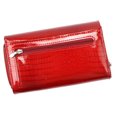 Portfel damski skórzany PELLUCCI 6024 czerwony