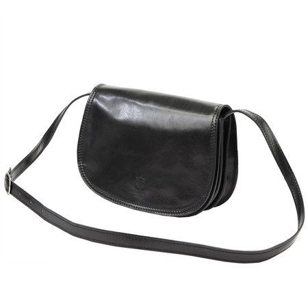 Florence torebka listonoszka skóra naturalna czarny