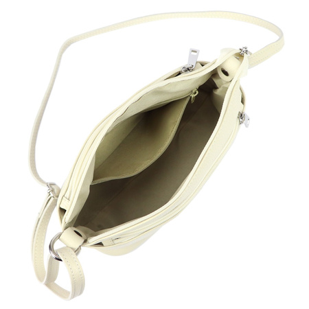 MiaMore torebka listonoszka skóra naturalna beżowy