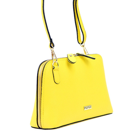 MiaMore torebka listonoszka skóra naturalna żółty