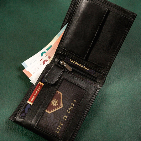 Portfel męski skórzany skóra naturalna  Peterson