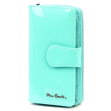 Portfel damski skóra naturalna + skóra ekologiczna Pierre Cardin