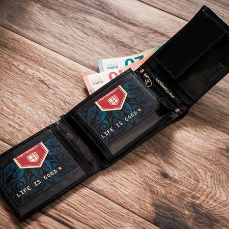 Portfel męski skórzany skóra naturalna  Peterson