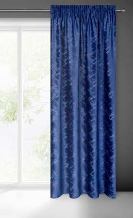 ZASŁONA GOTOWA ADRIA NA TAŚMIE 140 X 270 CM GRANATOWY