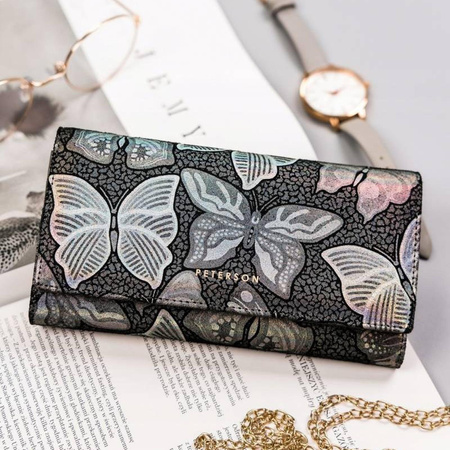 Portfel damski skóra naturalna skórzany Peterson