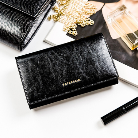 Portfel damski skórzany skóra naturalna Peterson