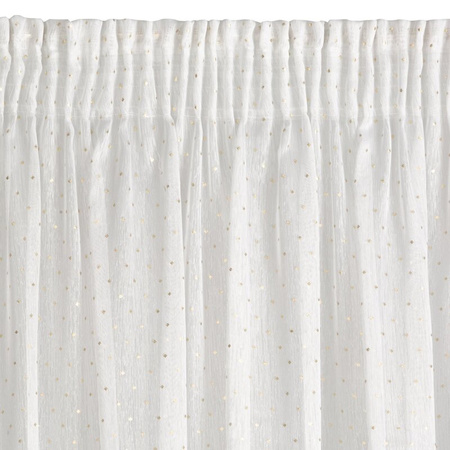 FIRANA GOTOWA SIBEL NA TAŚMIE 140 X 270 CM BIAŁY