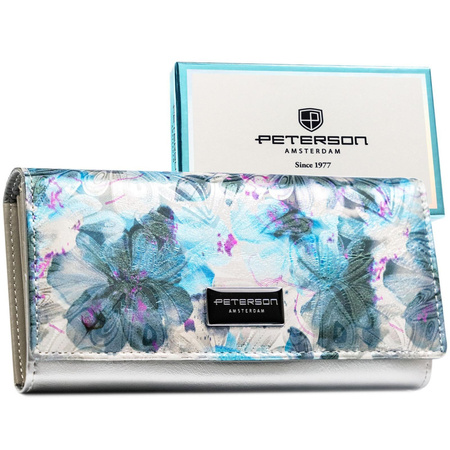 Portfel damski skóra naturalna skórzany Peterson