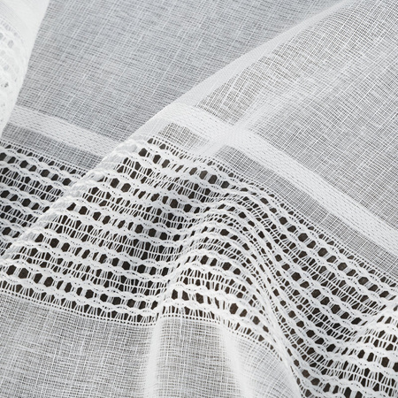 FIRANA GOTOWA INES NA TAŚMIE 140 X 270 CM BIAŁY