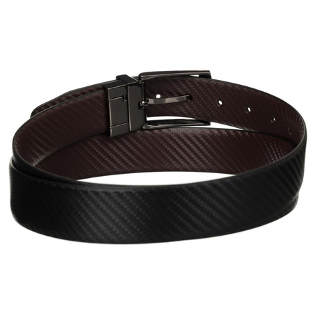 Pasek męski skórzany skóra ekologiczna Peterson