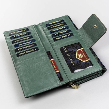 Portfel damski skórzany skóra naturalna Peterson