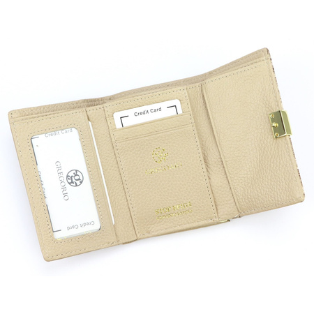 Portfel damski skórzany skóra naturalna Gregorio