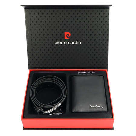 Zestaw na prezent dla mężczyzny portfel i pasek męski skórzany Pierre Cardin