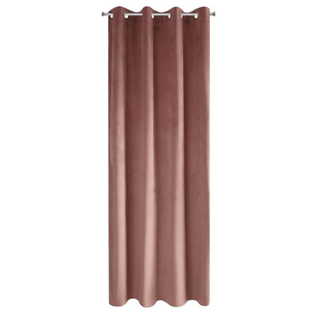 ZASŁONA GOTOWA PIERRE 140 X 250 CM CIEMNORÓŻOWY