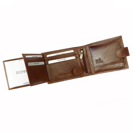 Portfel męski skórzany skóra naturalna Rovicky 