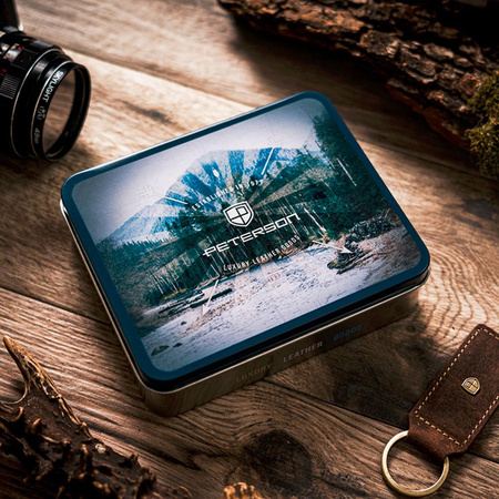 Portfel męski skórzany skóra naturalna  Peterson