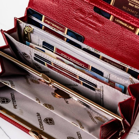 Portfel damski skórzany skóra naturalna  Peterson