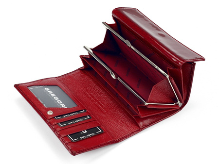 Portfel damski skórzany skóra naturalna Gregorio 