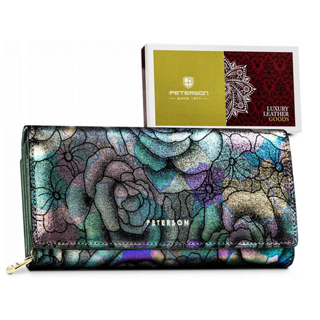 Portfel damski skórzany skóra naturalna Peterson