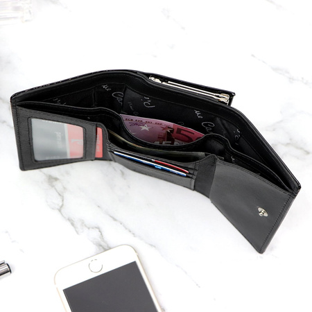 Portfel damski skóra naturalna skórzany Pierre Cardin