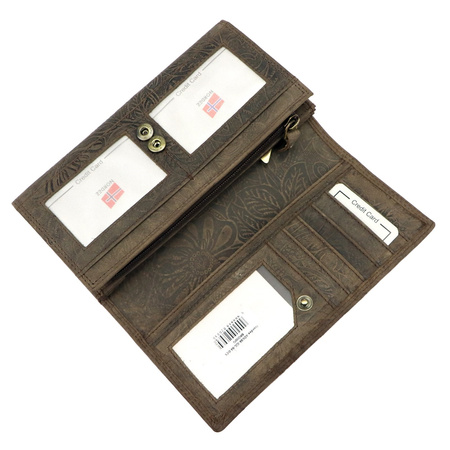 Portfel damski skórzany skóra naturalna Nordee