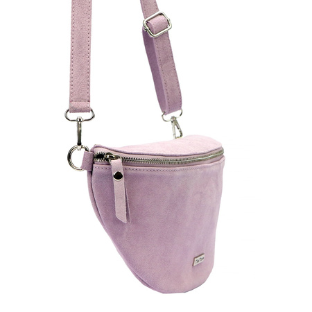 MiaMore torebka listonoszka skóra naturalna fioletowy