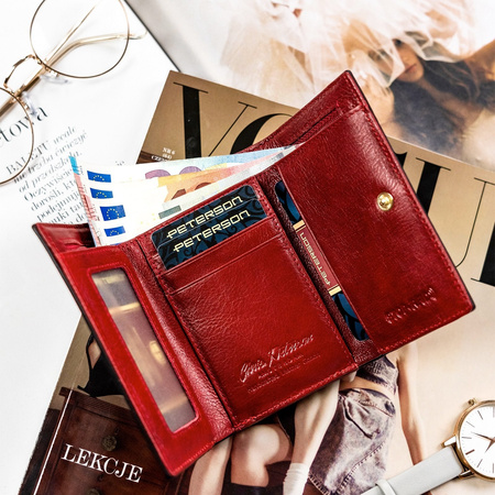 Portfel damski skórzany skóra naturalna  Peterson