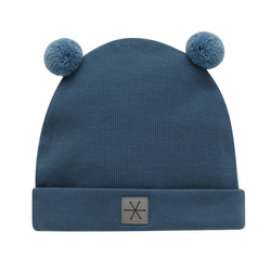 Czapka niemowlęca SCI+POM WINTER 24/25 granatowy,indygo 56/62