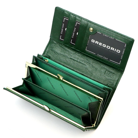 Portfel damski skórzany skóra naturalna Gregorio 