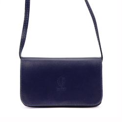 Greorgio torebka listonoszka skóra naturalna niebieski