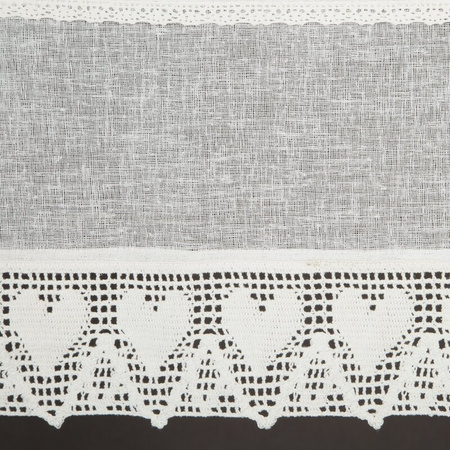 FIRANA GOTOWA DORIS NA TAŚMIE 150 X 30 CM KREMOWY