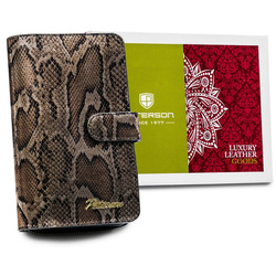 Portfel damski skórzany skóra naturalna  Peterson