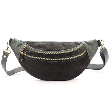 Torebka torebki skórzana saszetka nerka skóra naturalna Luka damska