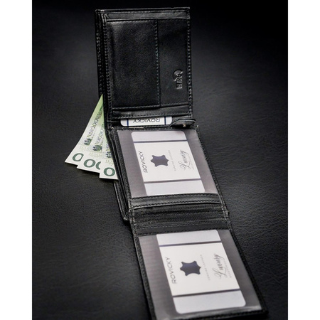 Portfel męski skórzany skóra naturalna Rovicky 