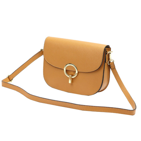 Luka torebka listonoszka skóra naturalna beżowy