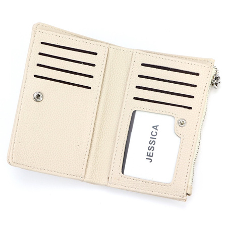 Portfel damski skórzany skóra ekologiczna Jessica 