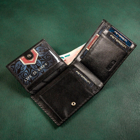 Portfel męski skórzany skóra naturalna  Peterson