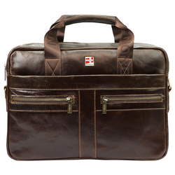 Teczka torba męska skórzana skóra naturalna Nordee