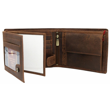 Portfel męski skórzany skóra naturalna  Peterson