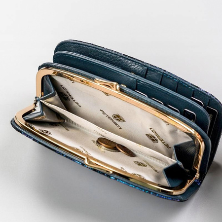 Portfel damski skórzany skóra naturalna  Peterson 