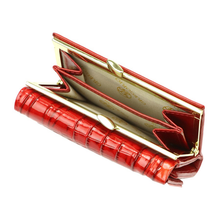 Portfel damski skórzany skóra naturalna + skóra ekologiczna Gregorio