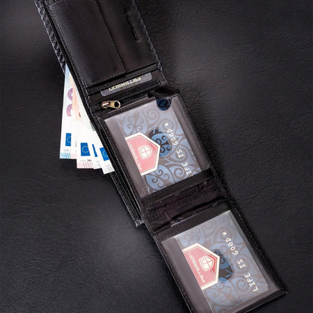 Portfel męski skórzany skóra naturalna  Peterson