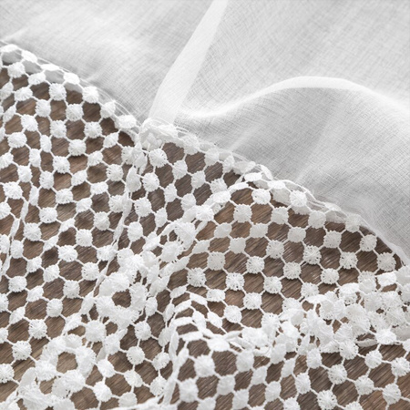 FIRANA GOTOWA GRACE 135 X 250 CM BIAŁY