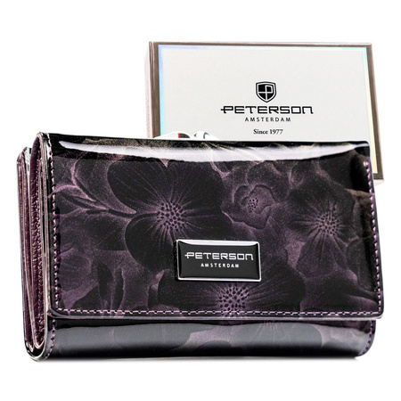 Portfel damski skóra naturalna skórzany Peterson