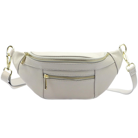 Torebka torebki skórzana saszetka nerka skóra naturalna Luka damska