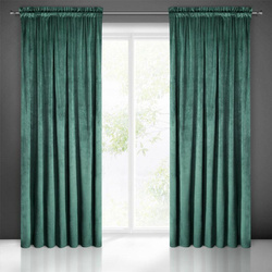 ZASŁONA GOTOWA PIERRE NA TAŚMIE 140 X 300 CM CIEMNOTURKUSOWY