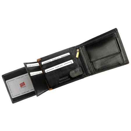 Portfel męski skórzany skóra naturalna Nordee